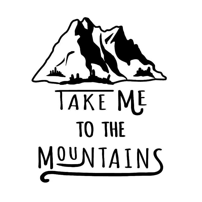 Outdoor Adventure Words - 16.7 * 4cm Açık Hava Seyahat