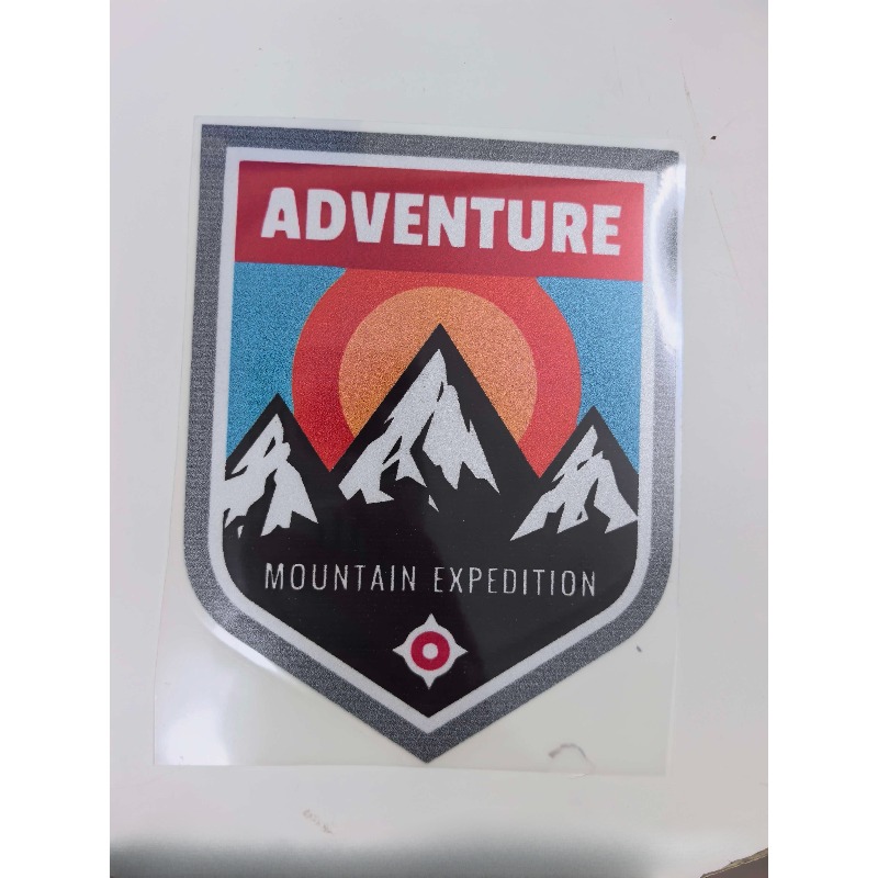 Outdoor Adventure Words - Macera Dağ Seferi Kalkanı Araba Çıkartması