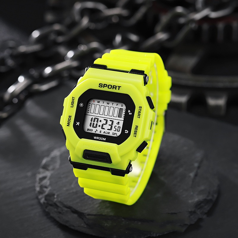 Outdoor Adventure And Sports - Erkek Spor Saat Su Geçirmez LED